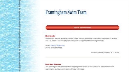 Framingham Swim Team